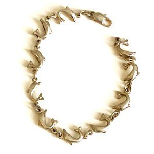 Delightful dolphin bracelet in sterling silver - from Italy!